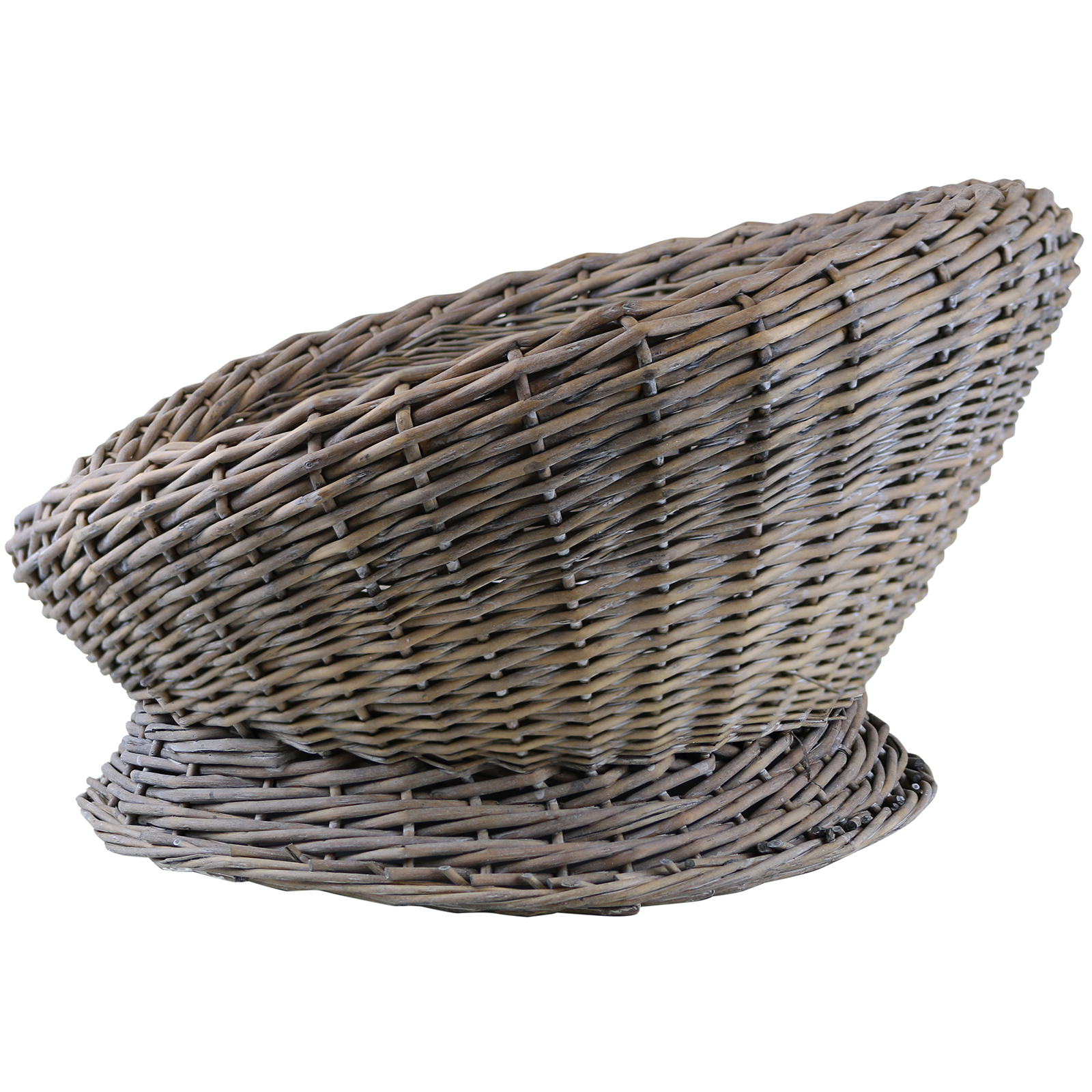 ME & MY WOVEN WICKER CAT/KITTEN ROUND PET BED/BASKET/IGLOO WASHABLE GREY CUSHION eBay